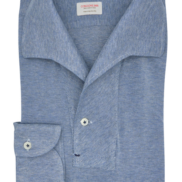 One Piece Azure Jersey Silk Polo Shirt – CORDONE1956