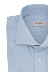 Azure Polo Shirt  - Italian Cotton - Handmade in Italy
