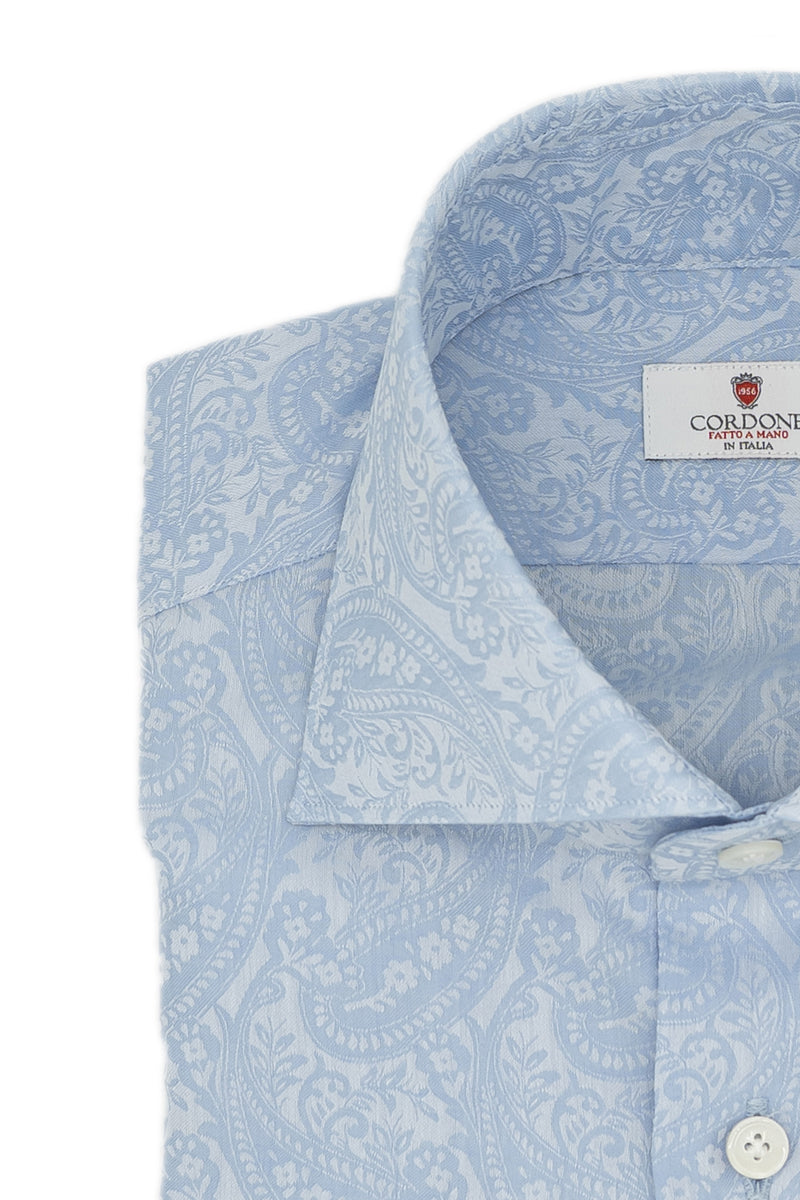 Dobby Shirt Azure Pasley