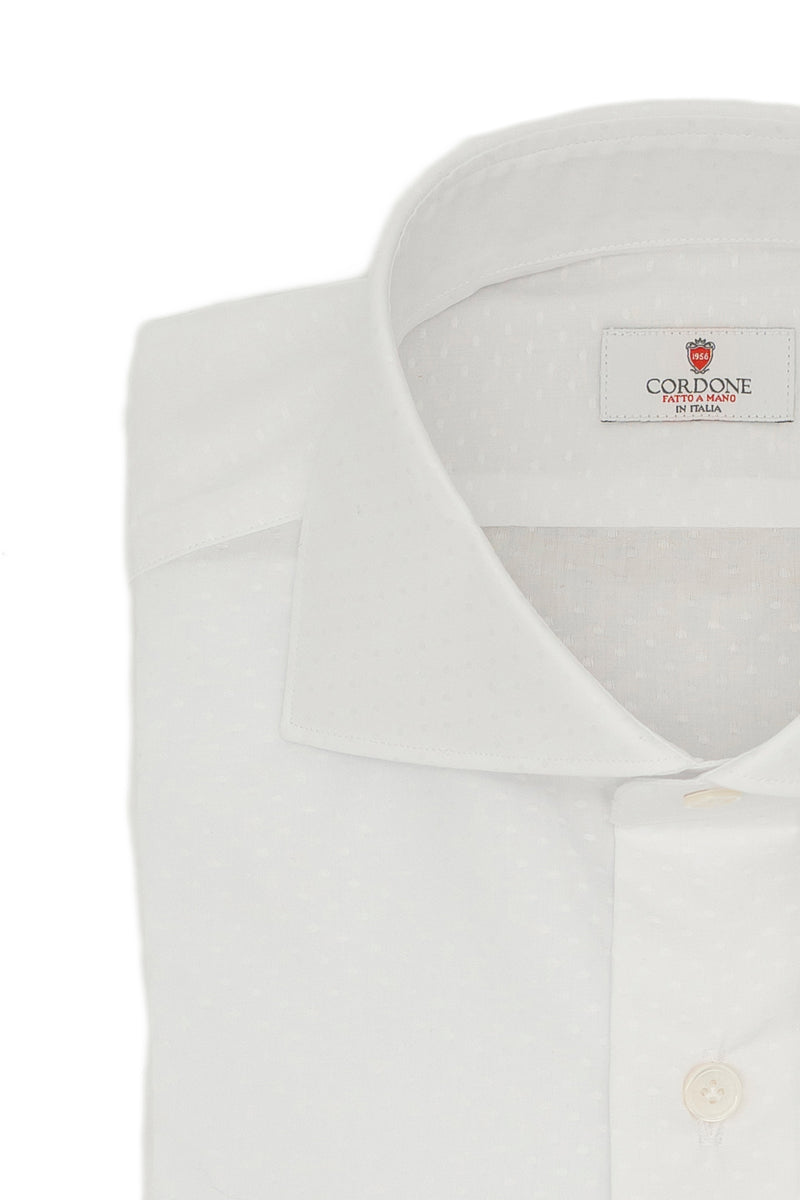 Dobby Shirt White Dots