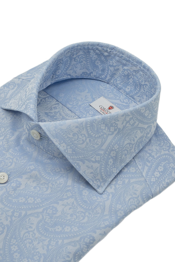 Dobby Shirt Azure Pasley