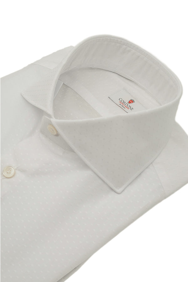 Dobby Shirt White Dots