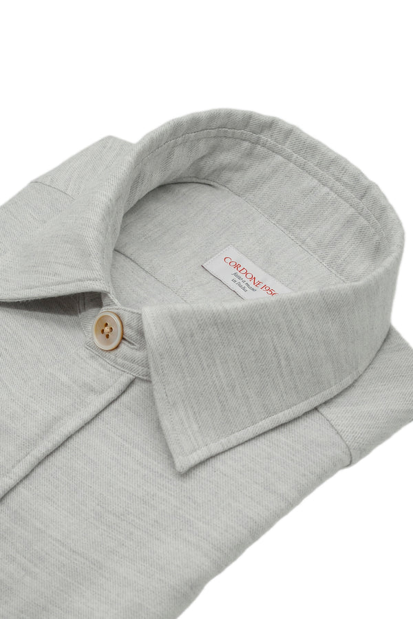 Safari Flannel Overshirt Grey Melange
