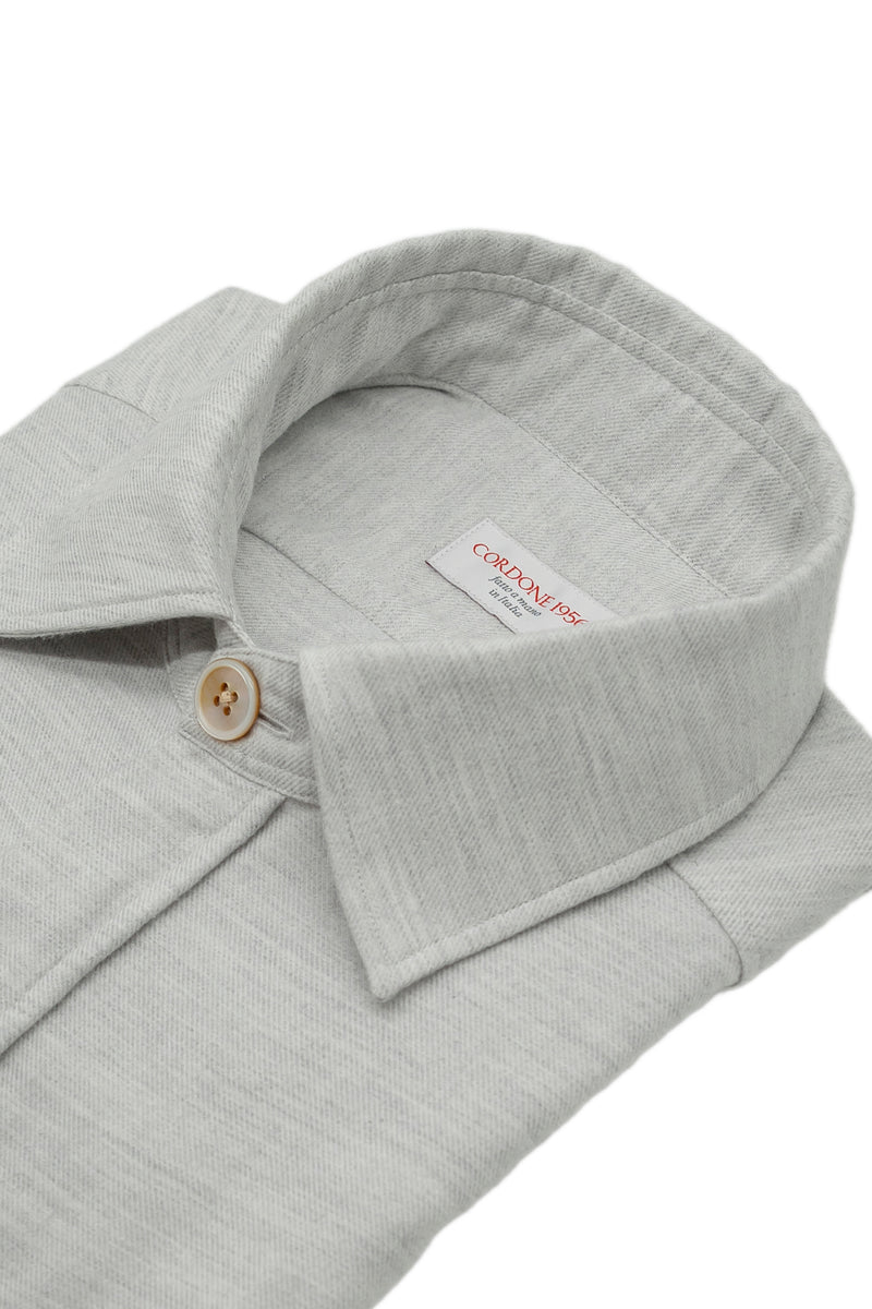 Safari Flannel Overshirt Grey Melange