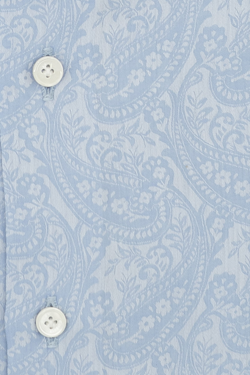 Dobby Shirt Azure Pasley