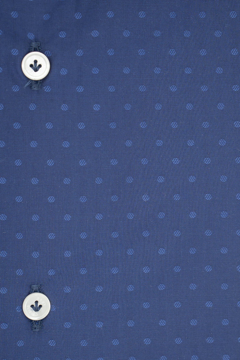Dobby Shirt Blue Dots
