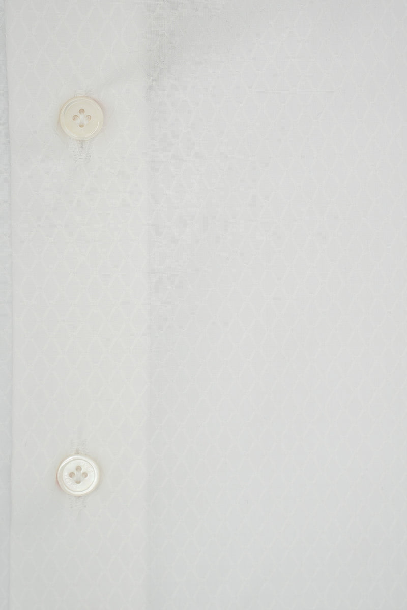 Dobby Shirt White Rhombs