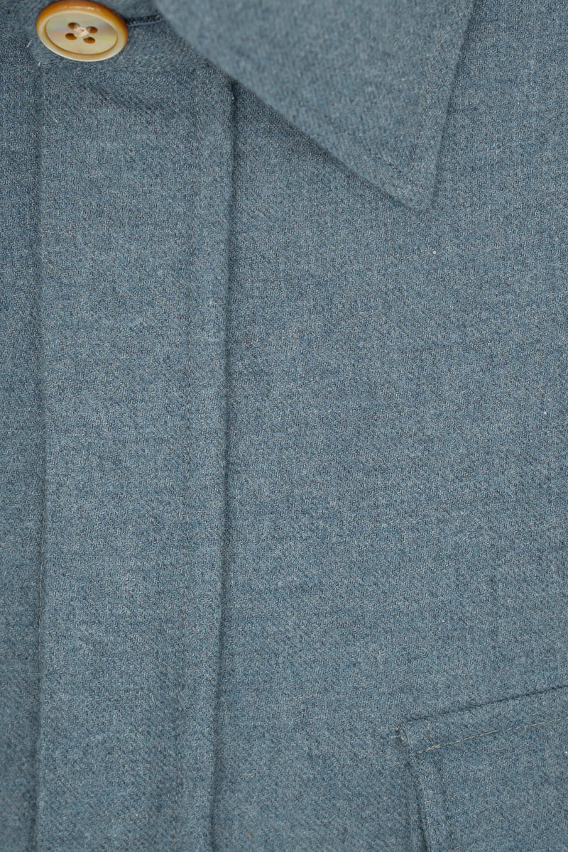Safari Flannel Overshirt Azure
