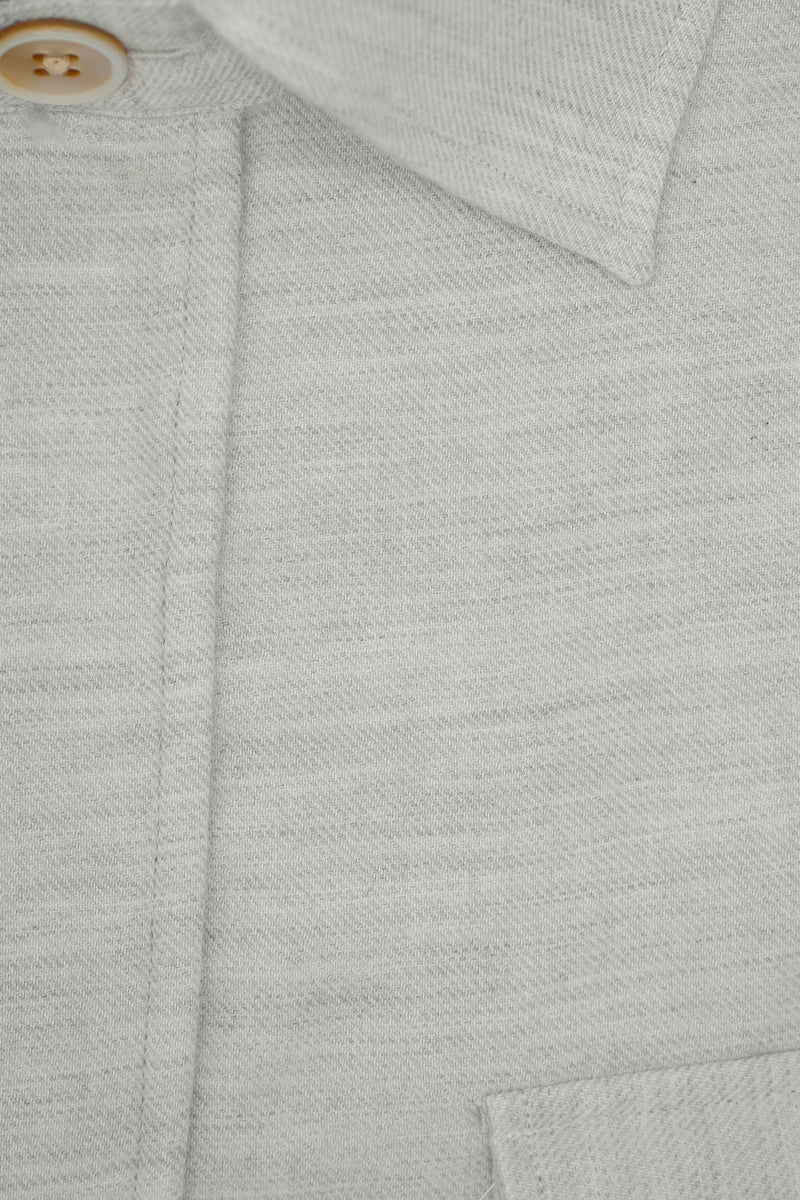Safari Flannel Overshirt Grey Melange