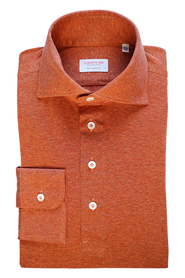 Orange Jersey Polo Shirt