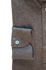 Brown Jersey Cashmere- Italian Cotton  Cashmere- Handmade in Italy