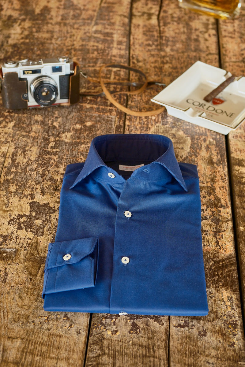 Easy Iron Blue Twill Shirt Slim Fit / M 41 - 16 Easy Iron Blue Twill Shirt Slim Fit / M 41 - 16