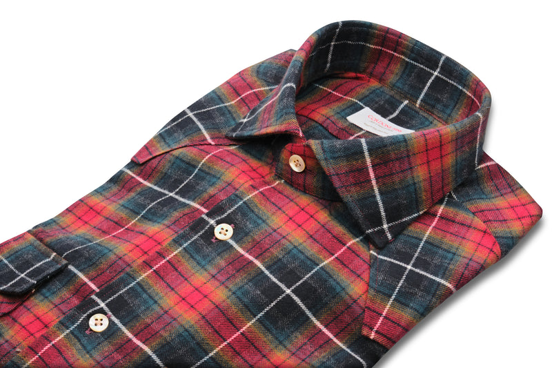 Monte Rosa Shirt - Italian Cotton Flannel  - Handmade in Italy - VIP