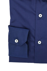 Elegant Blue Shirt - Italian Cotton - Handmade in Italy - VIP