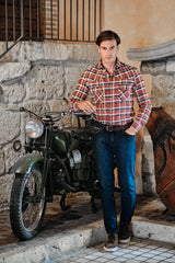 Cortina Flannel Shirt- Italian Cotton - Handmade in Italy
