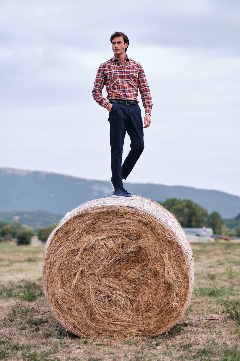 Cortina Flannel Shirt- Italian Cotton - Handmade in Italy