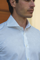 Dobby Shirt White Pasley