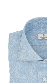 Dobby Shirt Azure Pasley