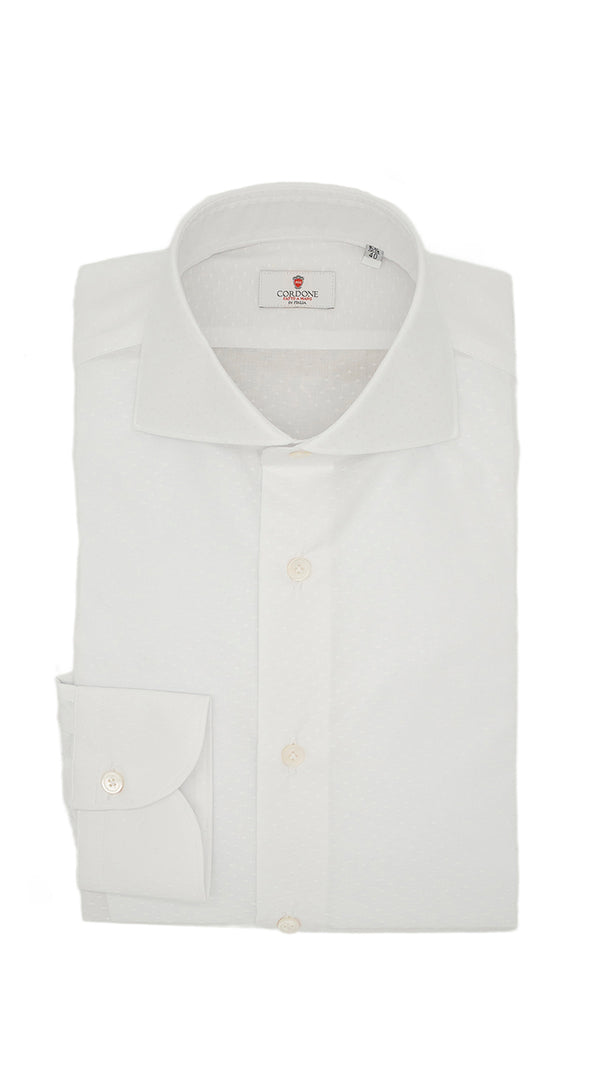 Dobby Shirt White Dots
