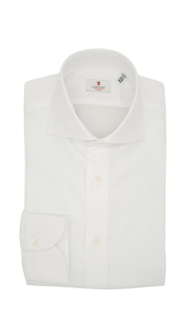 Camicia tinta unita Royalone bianca
