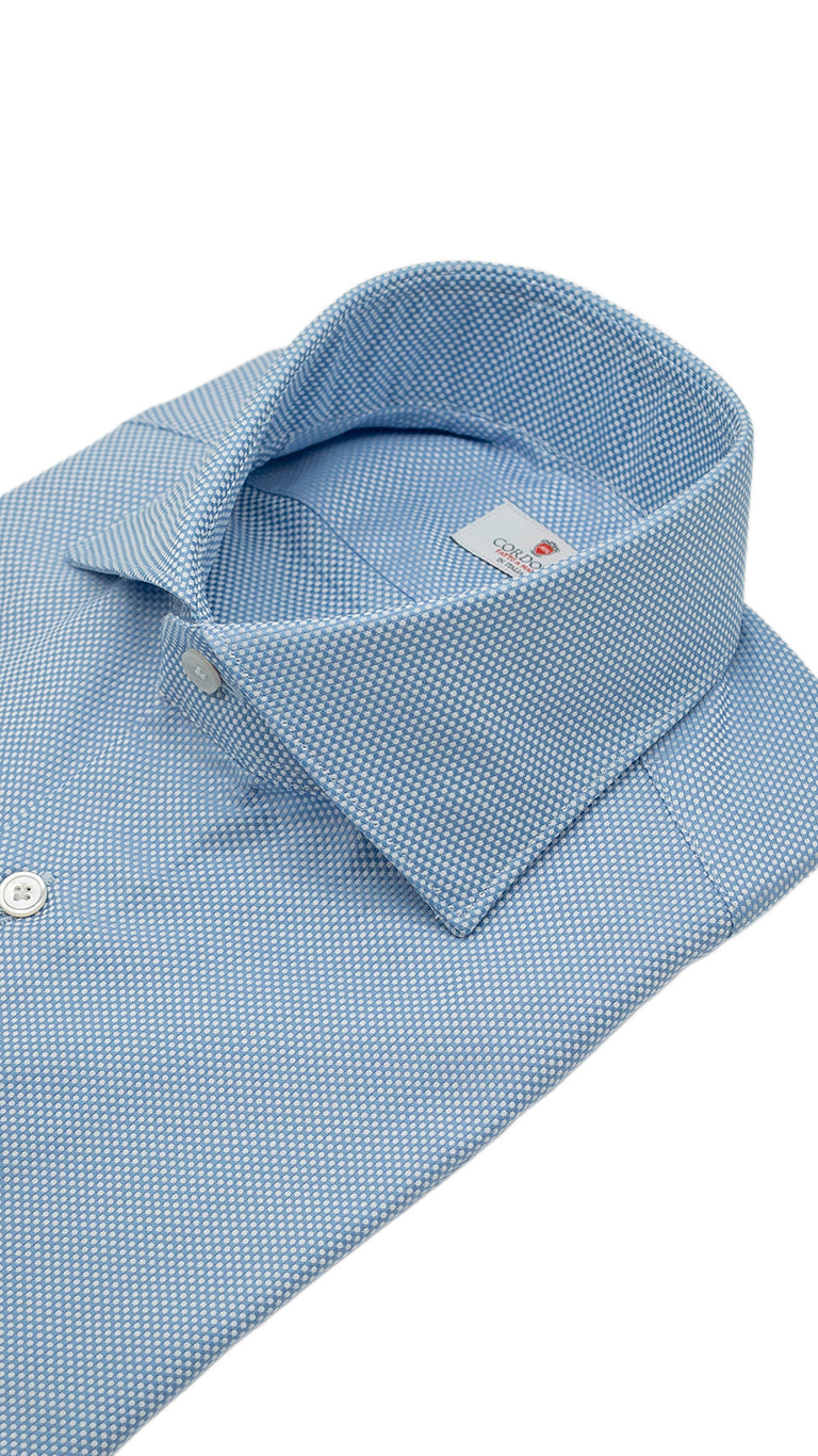 Camicia tinta unita Royalone Azzurro