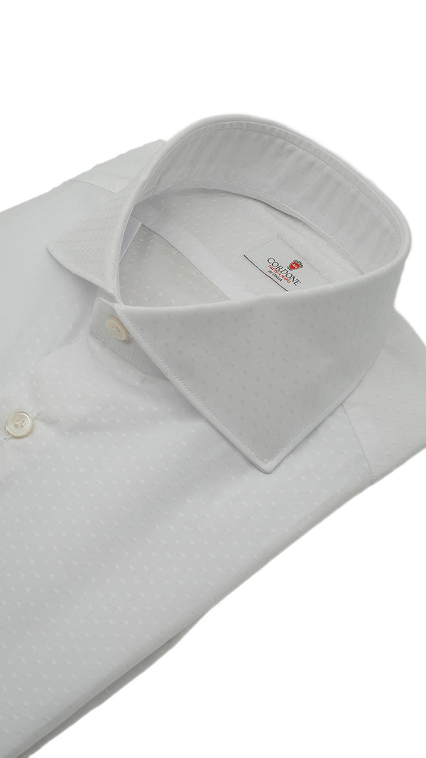 Dobby Shirt White Dots