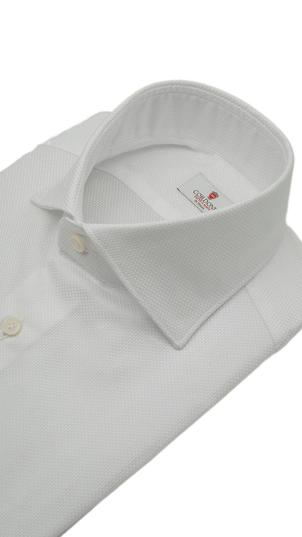 Camicia tinta unita Royalone bianca