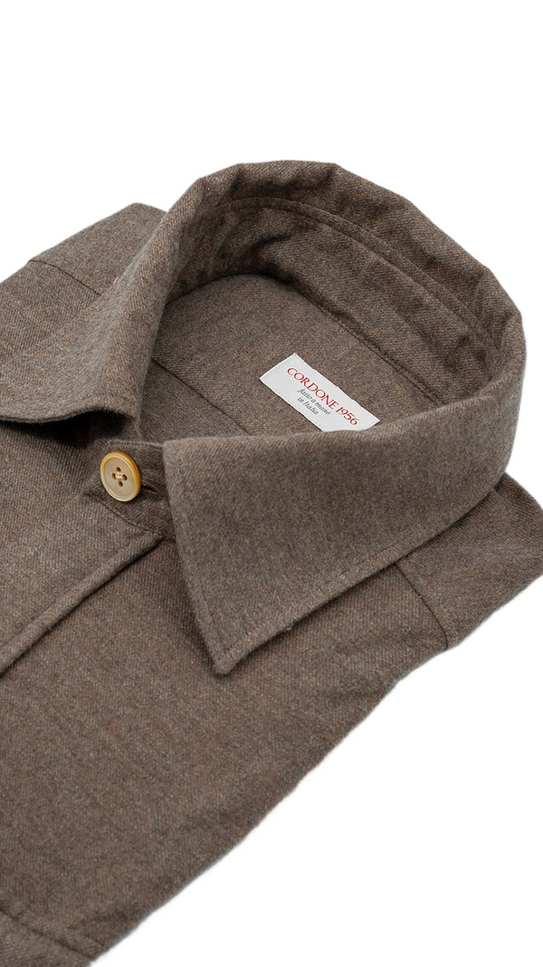 Safari Flannel Overshirt Brown