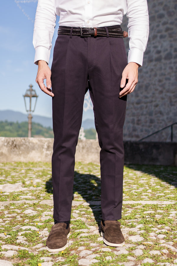 Blue Cotton Trousers