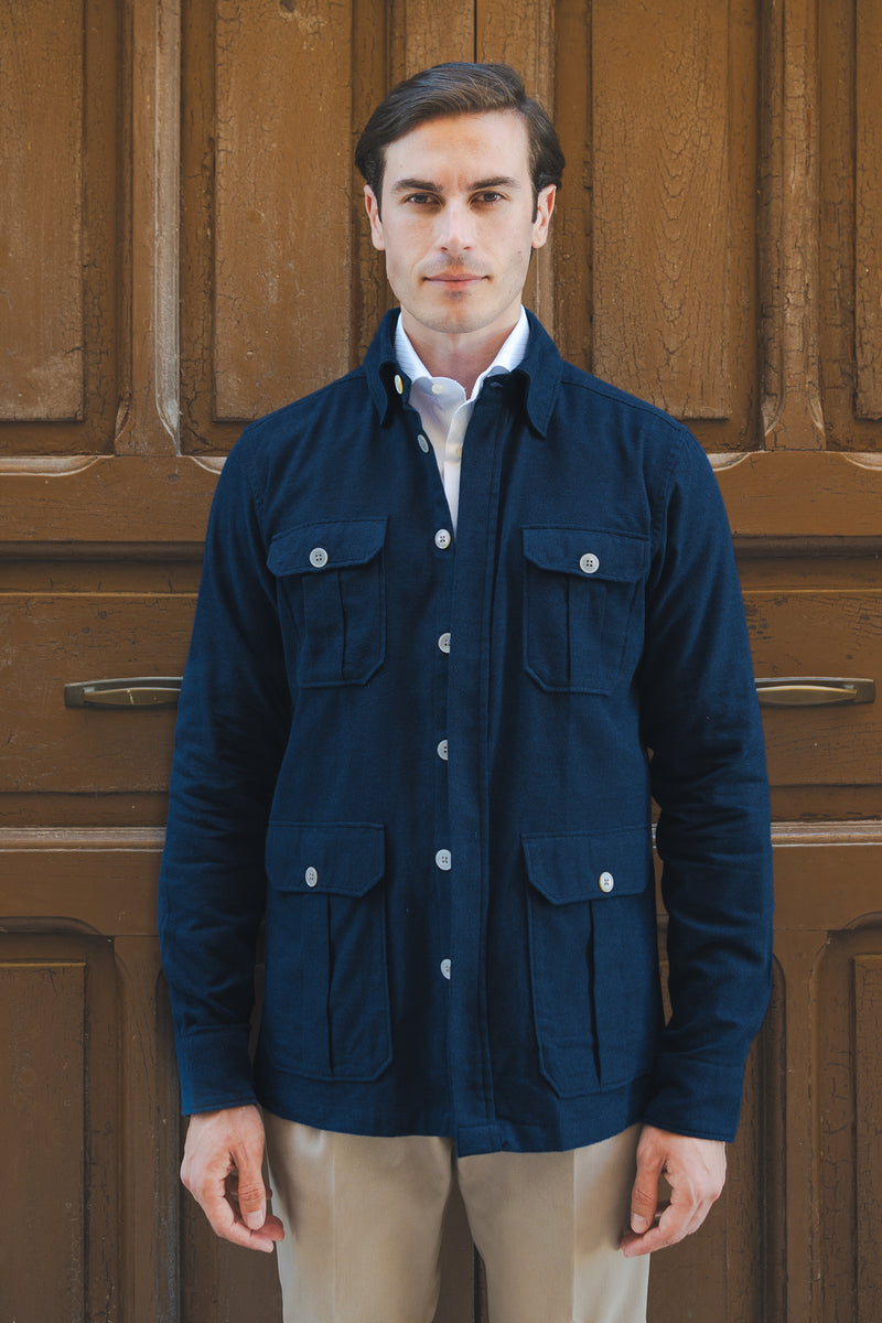 Safari Flannell Overshirt Blue