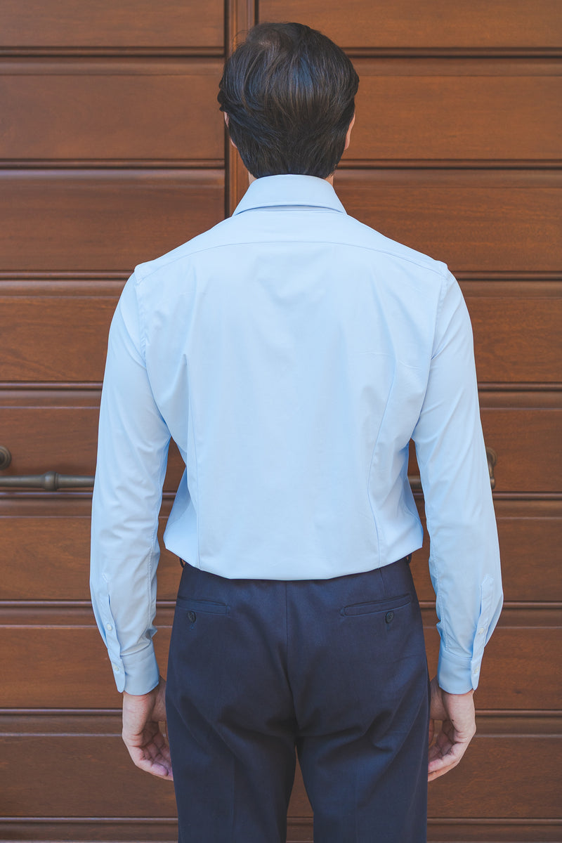 Azure No Iron Techincal Fabrics Shirt