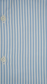 Camicia in twill a righe azzurre