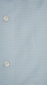 Camicia Pied-De-Poule azzurra in twill Facile Stiro