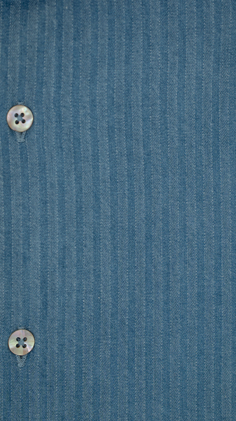 Embossed Denim Light Blue Shirt