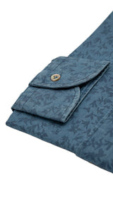 Damask Light Blue Denim Shirt