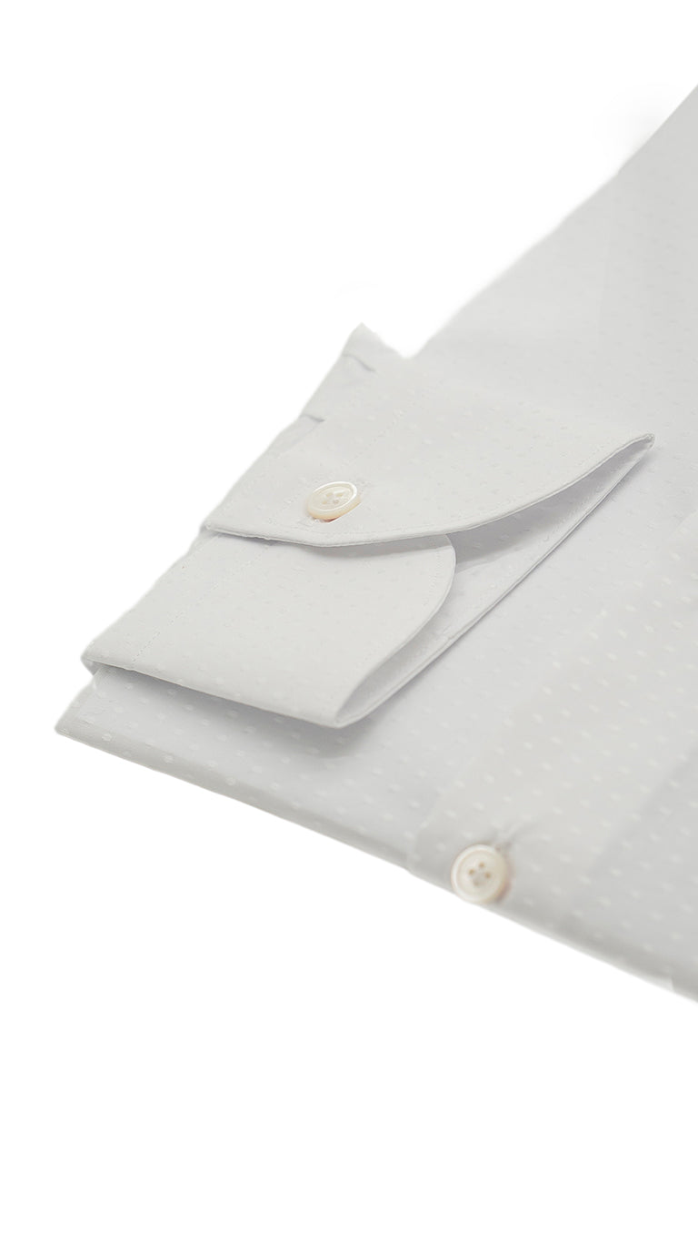 Dobby Shirt White Dots