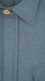Safari Flannel Overshirt Azure