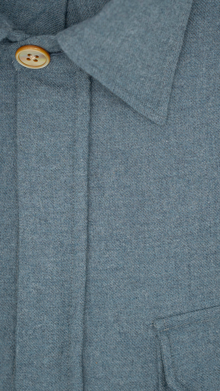 Safari Flannel Overshirt Azure
