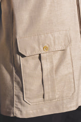 Safari Flannel Overshirt Beige