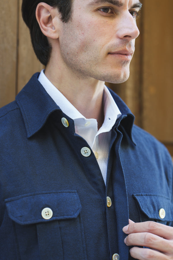 Safari Flannell Overshirt Blue