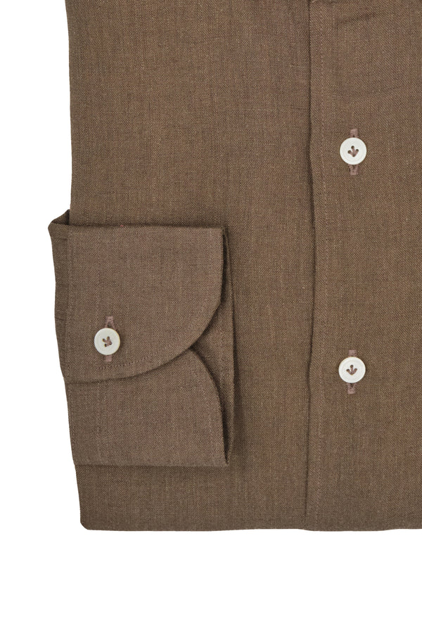 Brown Linen Shirt