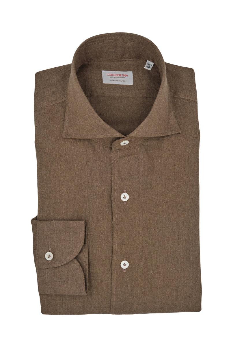 Brown Linen Shirt