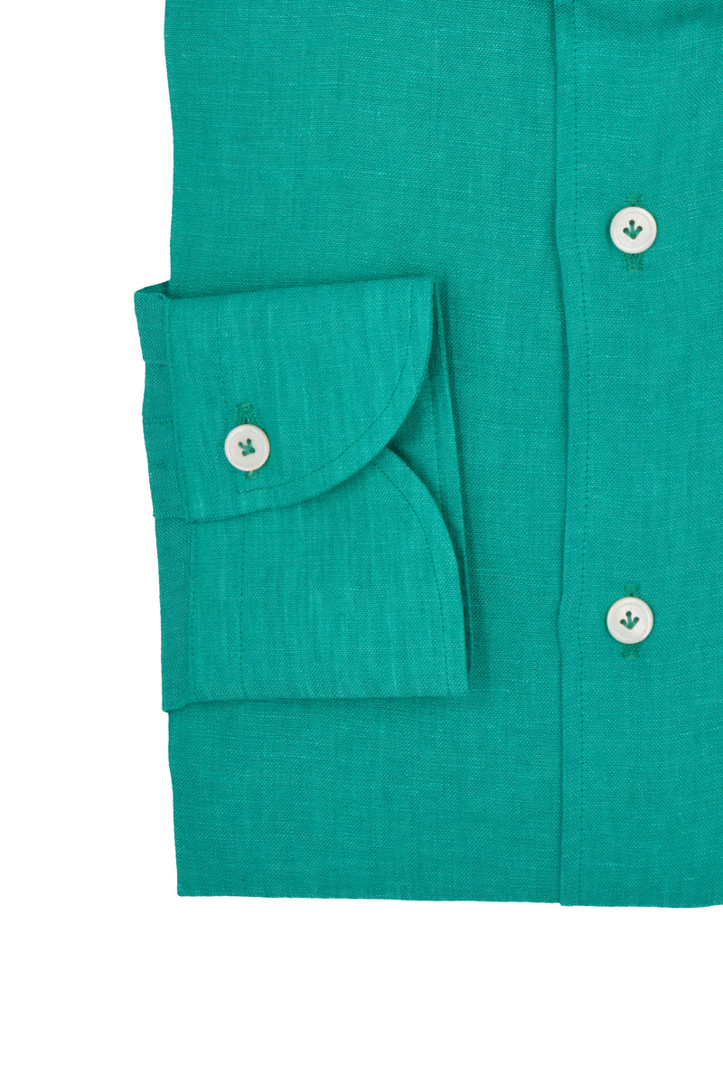 Water Green Linen Shirt