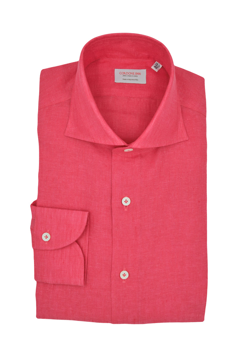 Coral Linen Shirt