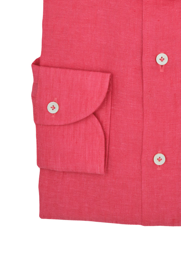 Coral Linen Shirt