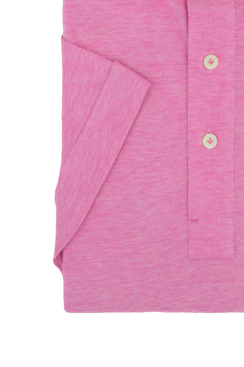 Pink Jersey Polo Shirt Handmade