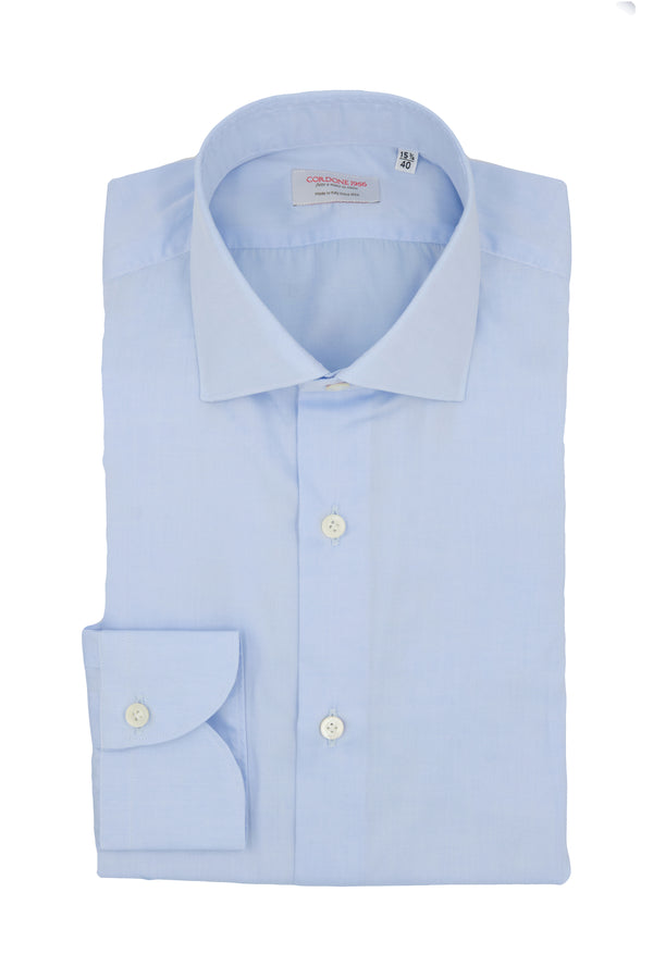 Azure Popeline Solid Shirt