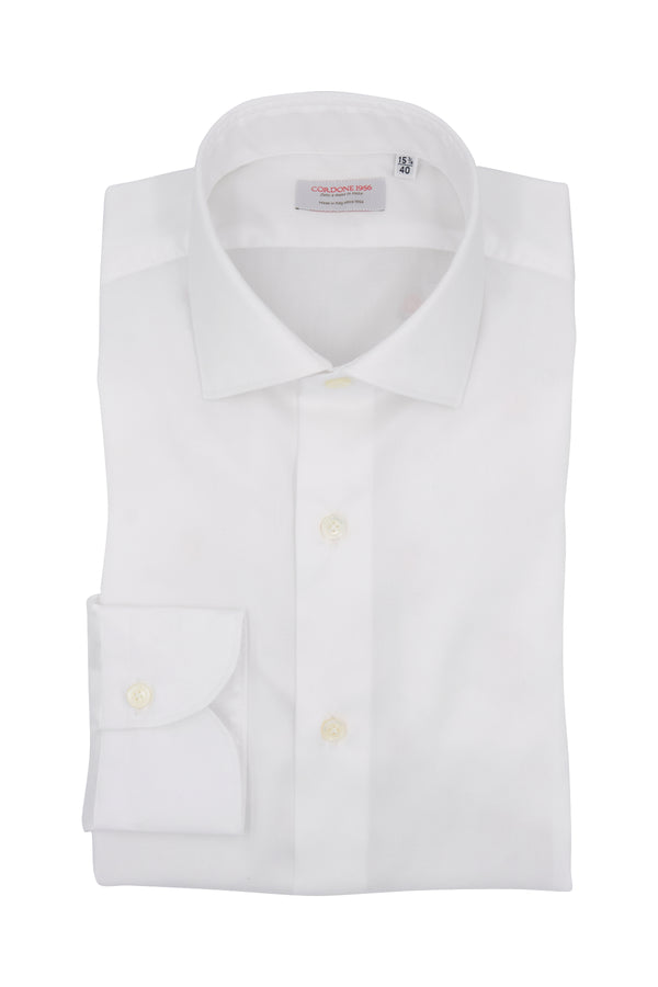 White Twill Solid Shirt