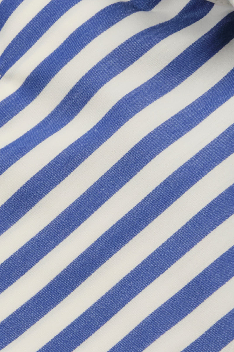 Striped Popeline Shirt Blue