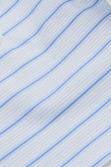 White Collar Striped Popeline Shirt